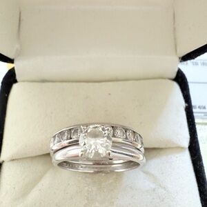 Elegant Silver Ring Set